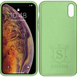 iPhone X / XS - Silikon Case mit Mikrofaser-Innenseite