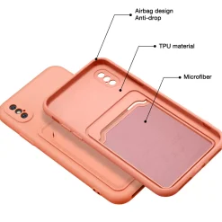 iPhone X / XS - Silikonhülle mit Kartenfach & Kameraschutz
