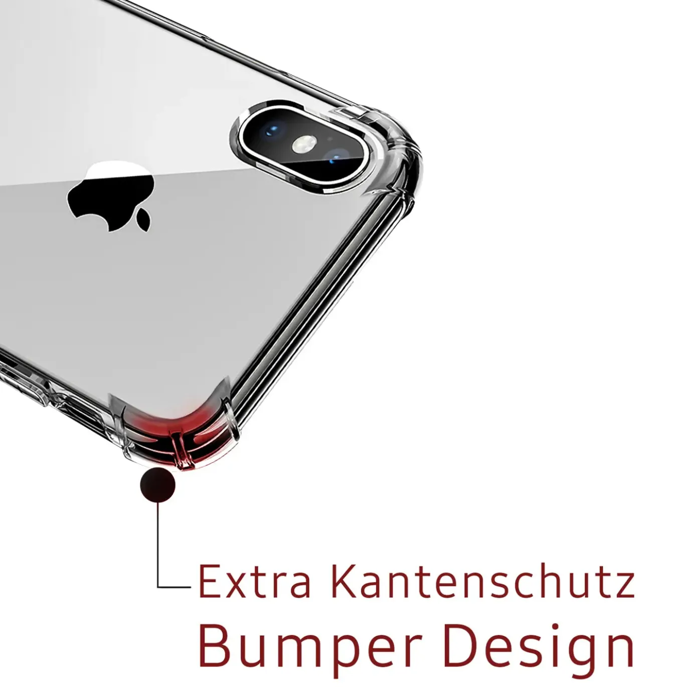 iPhone X / XS - Stoßfestes Clear Case