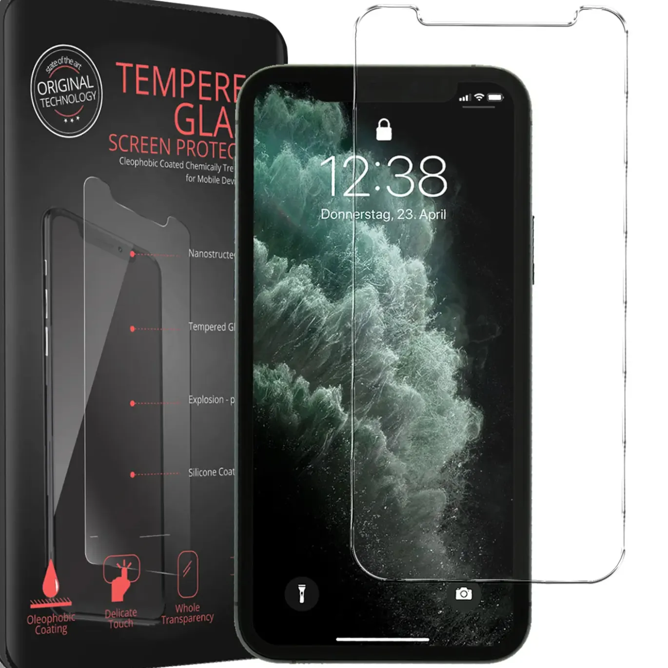 iPhone XR / 11 - 2x 9H Panzer Glasfolie, Displayfolie