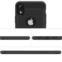 iPhone XR - Carbon Case Hülle, stoßfest
