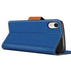 iPhone XR - Jeanslook Klapphülle mit Kartenfach