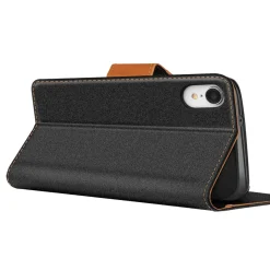 iPhone XR - Jeanslook Klapphülle mit Kartenfach