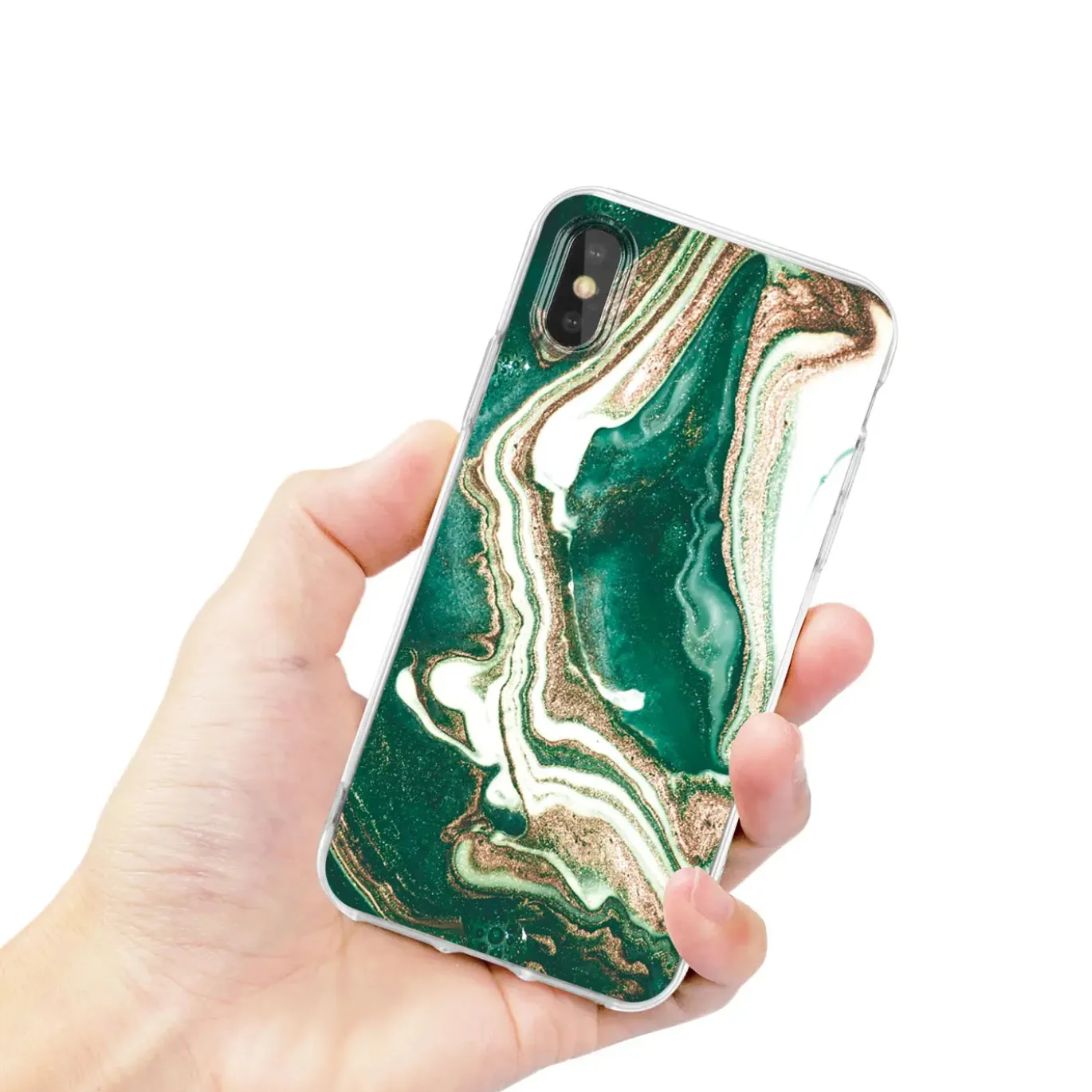 iPhone XR - Marmor & Sand Design Hülle