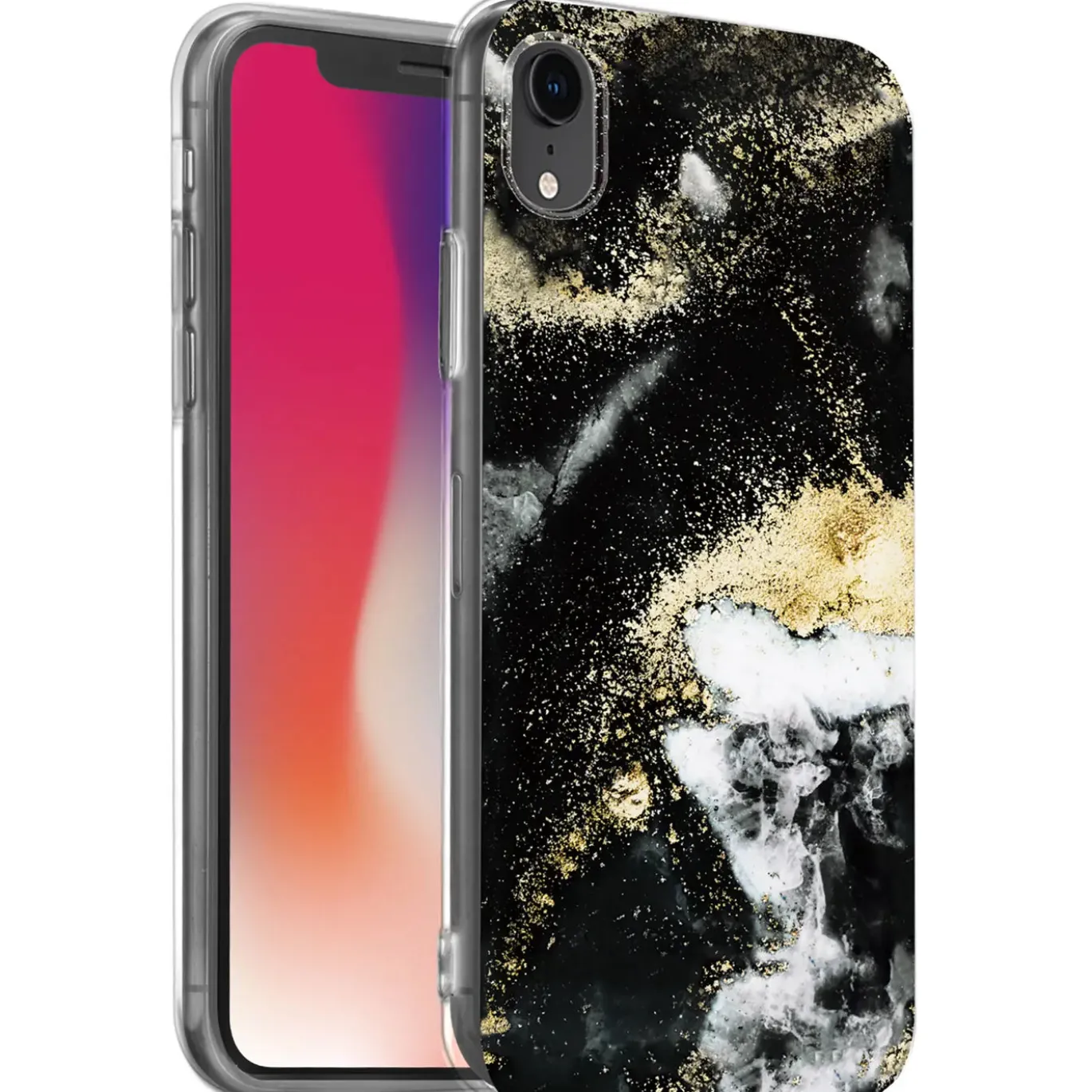iPhone XR - Marmor & Sand Design Hülle