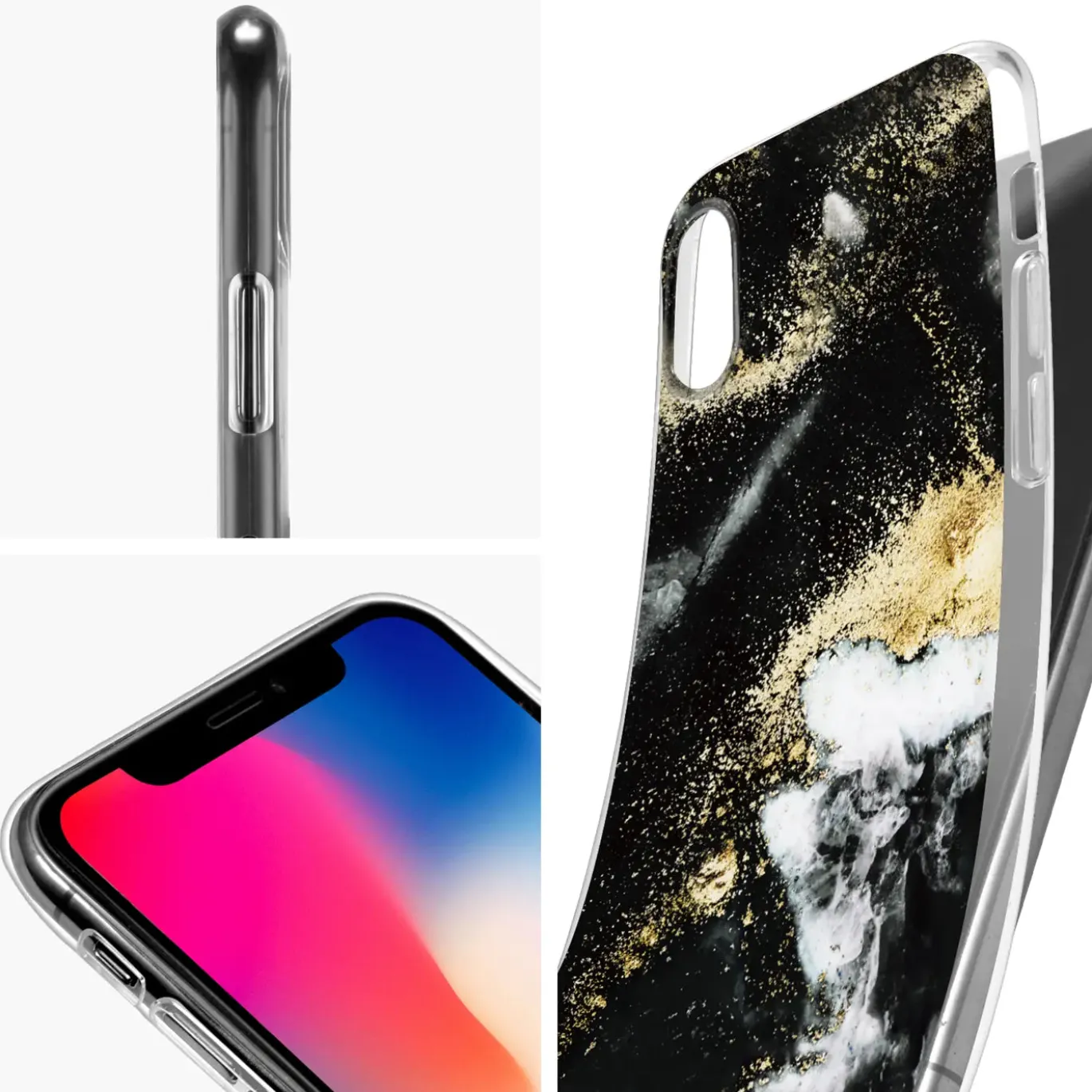 iPhone XR - Marmor & Sand Design Hülle