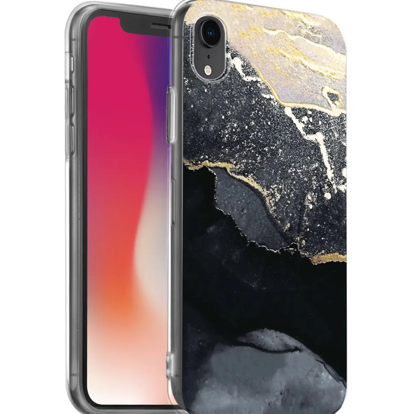 iPhone XR - Marmor & Sand Design Hülle