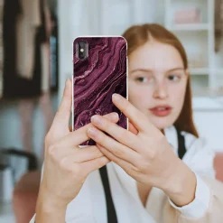 iPhone XR - Marmor & Sand Design Hülle