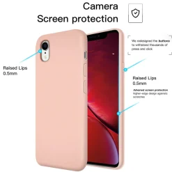 iPhone XR - Silikon Case mit Mikrofaser-Innenseite