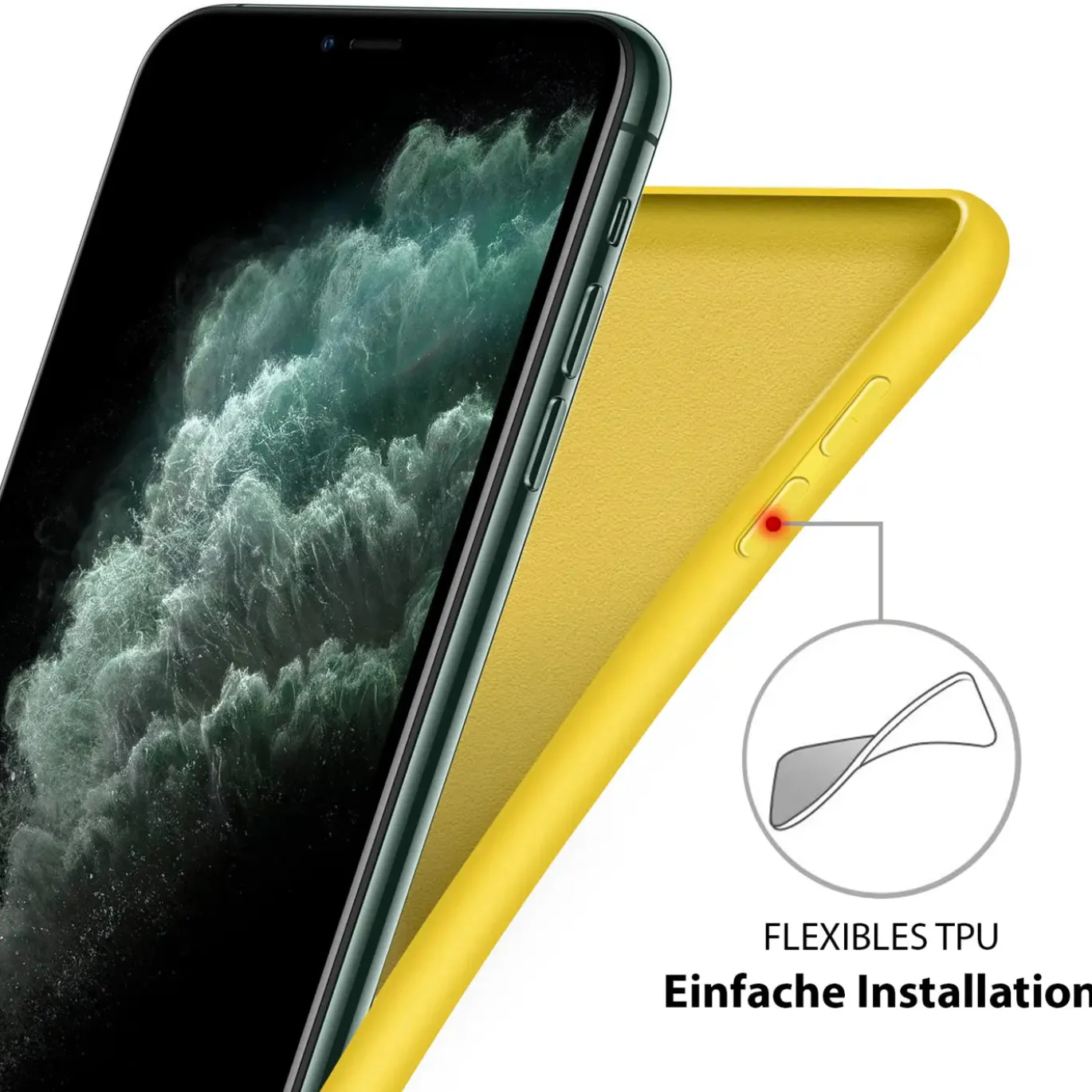 iPhone XR - Silikon Case mit Mikrofaser-Innenseite
