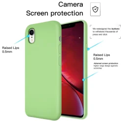 iPhone XR - Silikon Case mit Mikrofaser-Innenseite