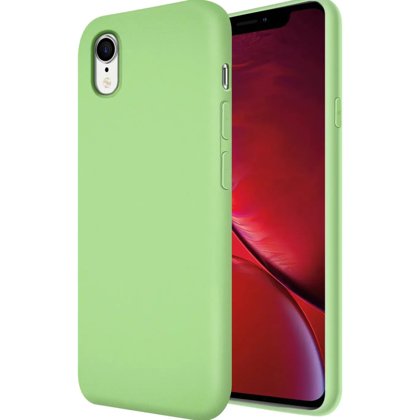 iPhone XR - Silikon Case mit Mikrofaser-Innenseite