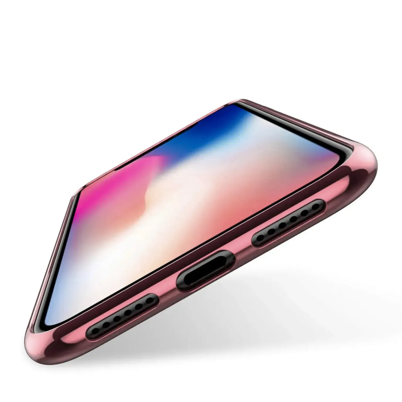 iPhone XR - Transparente Hülle mit Akzenten