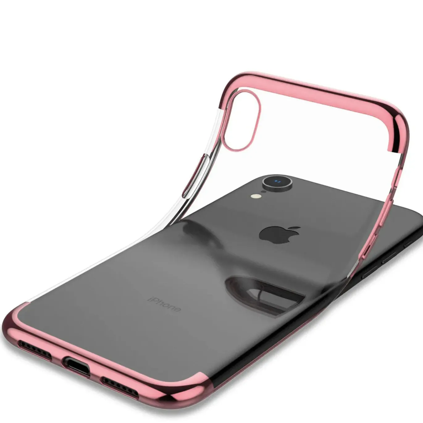 iPhone XR - Transparente Hülle mit Akzenten