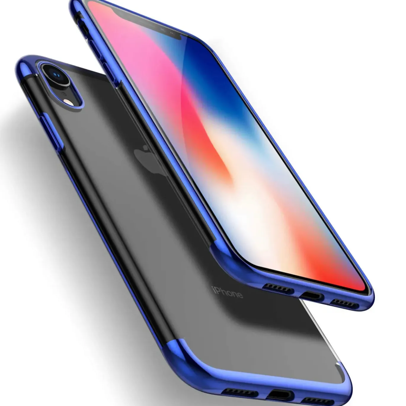 iPhone XR - Transparente Hülle mit Akzenten