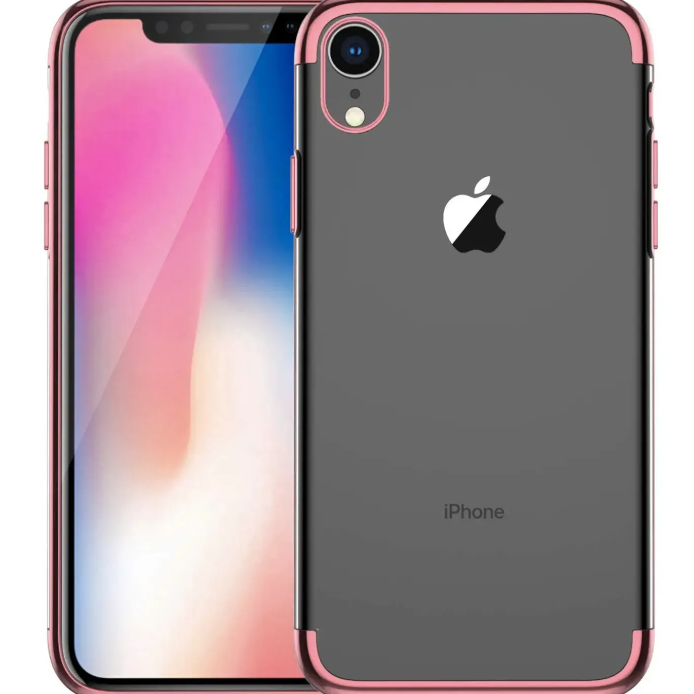 iPhone XR - Transparente Hülle mit Akzenten
