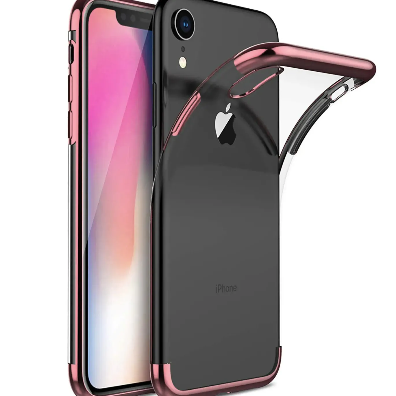 iPhone XR - Transparente Hülle mit Akzenten