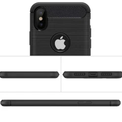 iPhone Xs Max - Carbon Case Hülle, stoßfest