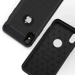 iPhone Xs Max - Carbon Case Hülle, stoßfest