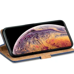 iPhone Xs Max - Retro Klapphülle mit Karten- & Geldfach