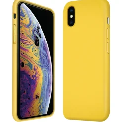 iPhone Xs Max - Silikon Case mit Mikrofaser-Innenseite