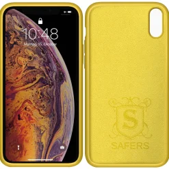 iPhone Xs Max - Silikon Case mit Mikrofaser-Innenseite