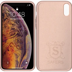 iPhone Xs Max - Silikon Case mit Mikrofaser-Innenseite