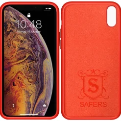 iPhone Xs Max - Silikon Case mit Mikrofaser-Innenseite