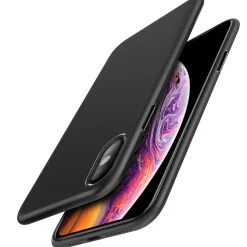 iPhone Xs Max - Slim Silikon Backcover Schwarz