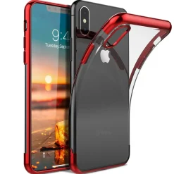 iPhone Xs Max - Transparente Hülle mit Akzenten