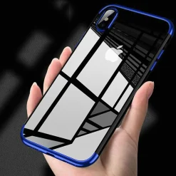 iPhone Xs Max - Transparente Hülle mit Akzenten