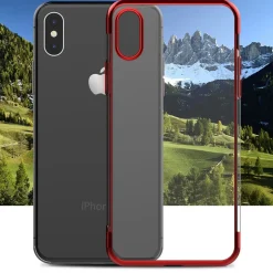 iPhone Xs Max - Transparente Hülle mit Akzenten