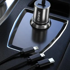 KFZ Ladegerät mit 3in1 Kabel