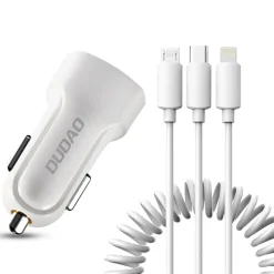 KFZ Ladegerät R7 mit 3in1 Kabel
