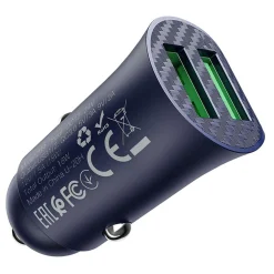 Kfz-Ladegerät Hoco - Z39 microUSB - Blau