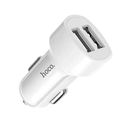 Kfz-Ladegerät Hoco - Z2A microUSB - Weiß