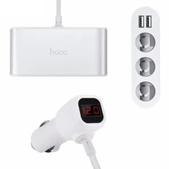 KFZ-Versorgungsverteiler Hoco - LCD Z13 - Silber