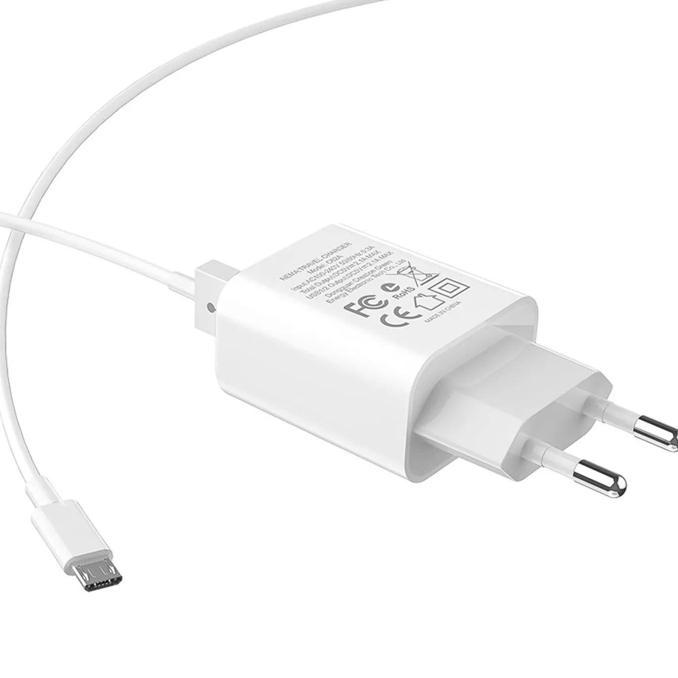 Netz-Ladegerät Hoco - C62A microUSB Weiss