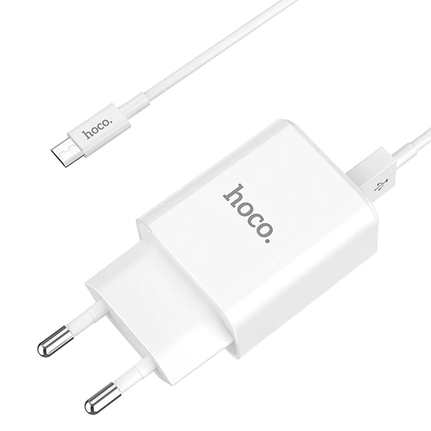 Netz-Ladegerät Hoco - C62A microUSB Weiss