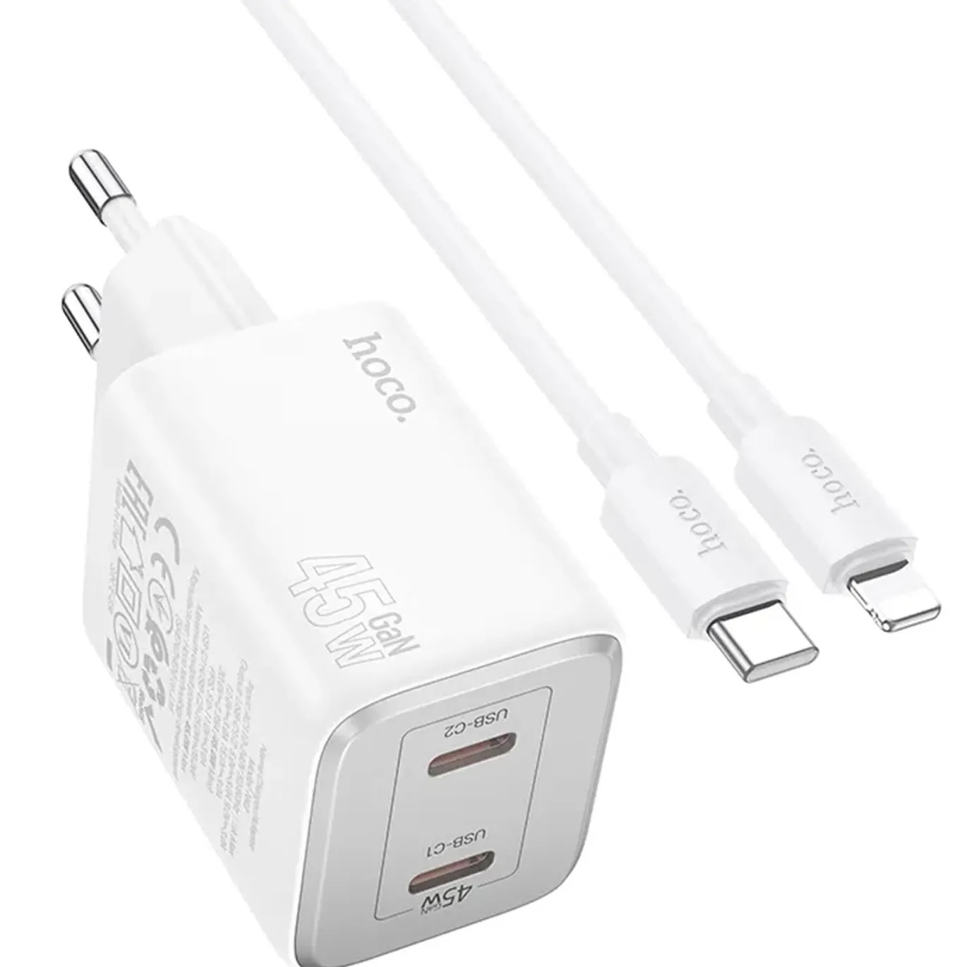 Netz-Ladegerät Hoco - N42 GaN Lightning Set