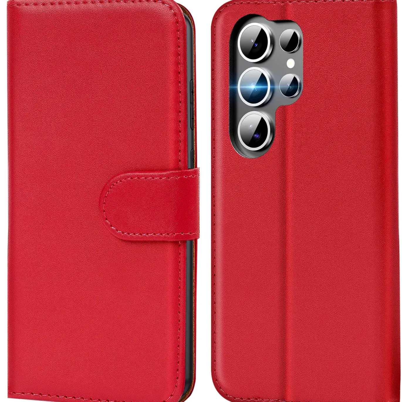Premium Klapphülle für Samsung Galaxy S26 Ultra - Kunstleder Tasche mit Kartenfächern & Standfunktion