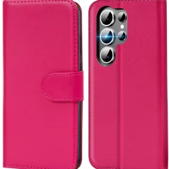 Premium Klapphülle für Samsung Galaxy S26 Ultra - Kunstleder Tasche mit Kartenfächern & Standfunktion