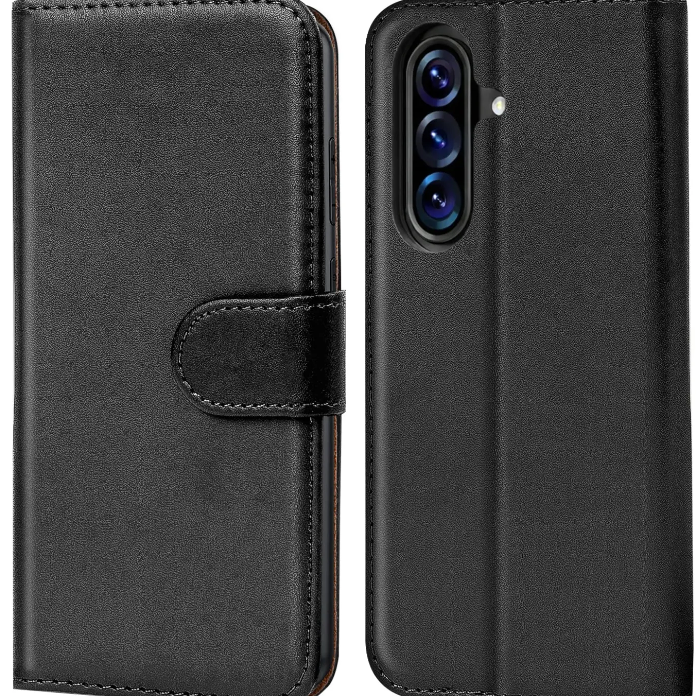 Premium Klapphülle für Samsung Galaxy A57 5G - Kunstleder Tasche mit Kartenfächern & Standfunktion