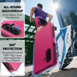 Premium Klapphülle für Samsung Galaxy A57 5G - Kunstleder Tasche mit Kartenfächern & Standfunktion