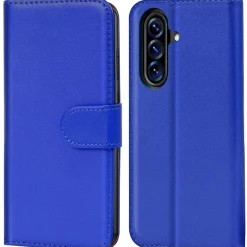 Premium Klapphülle für Samsung Galaxy A57 5G - Kunstleder Tasche mit Kartenfächern & Standfunktion