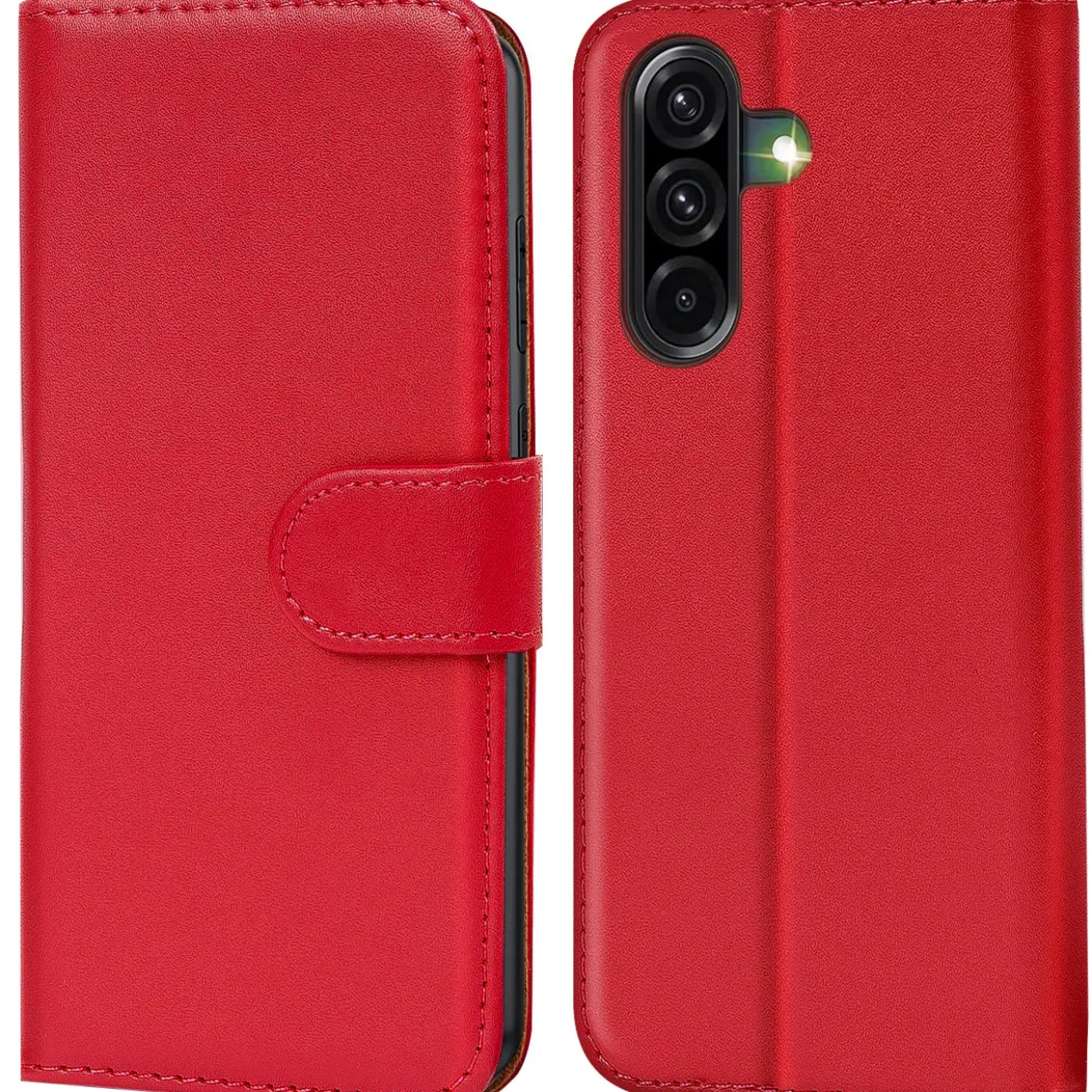 Premium Klapphülle für Samsung Galaxy A27 5G - Kunstleder Tasche mit Kartenfächern & Standfunktion