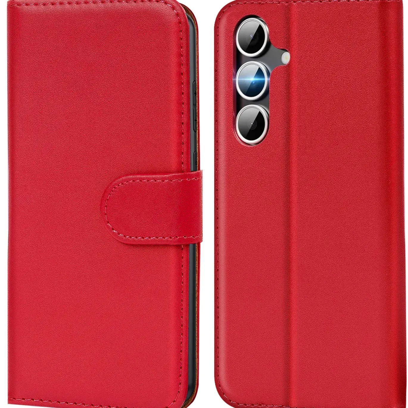 Premium Klapphülle für Samsung Galaxy S26 Plus - Kunstleder Tasche mit Kartenfächern & Standfunktion