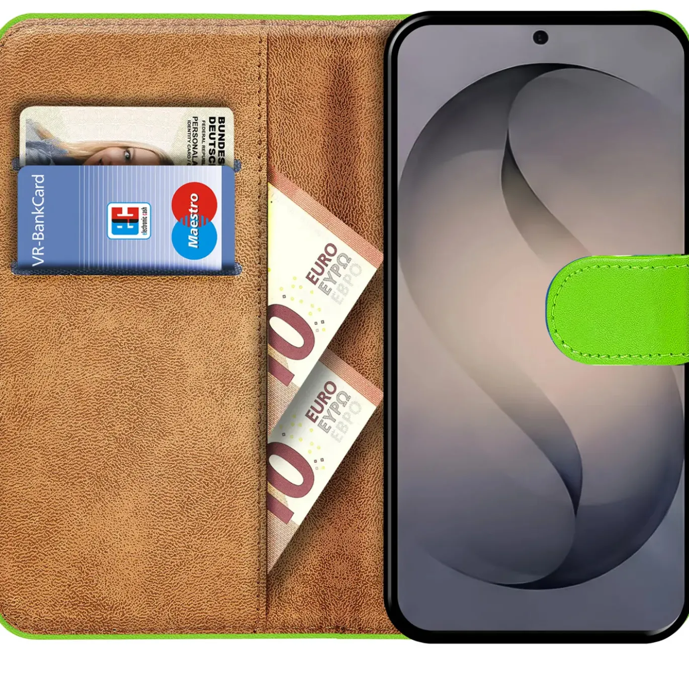 Premium Klapphülle für Samsung Galaxy S26 Plus - Kunstleder Tasche mit Kartenfächern & Standfunktion