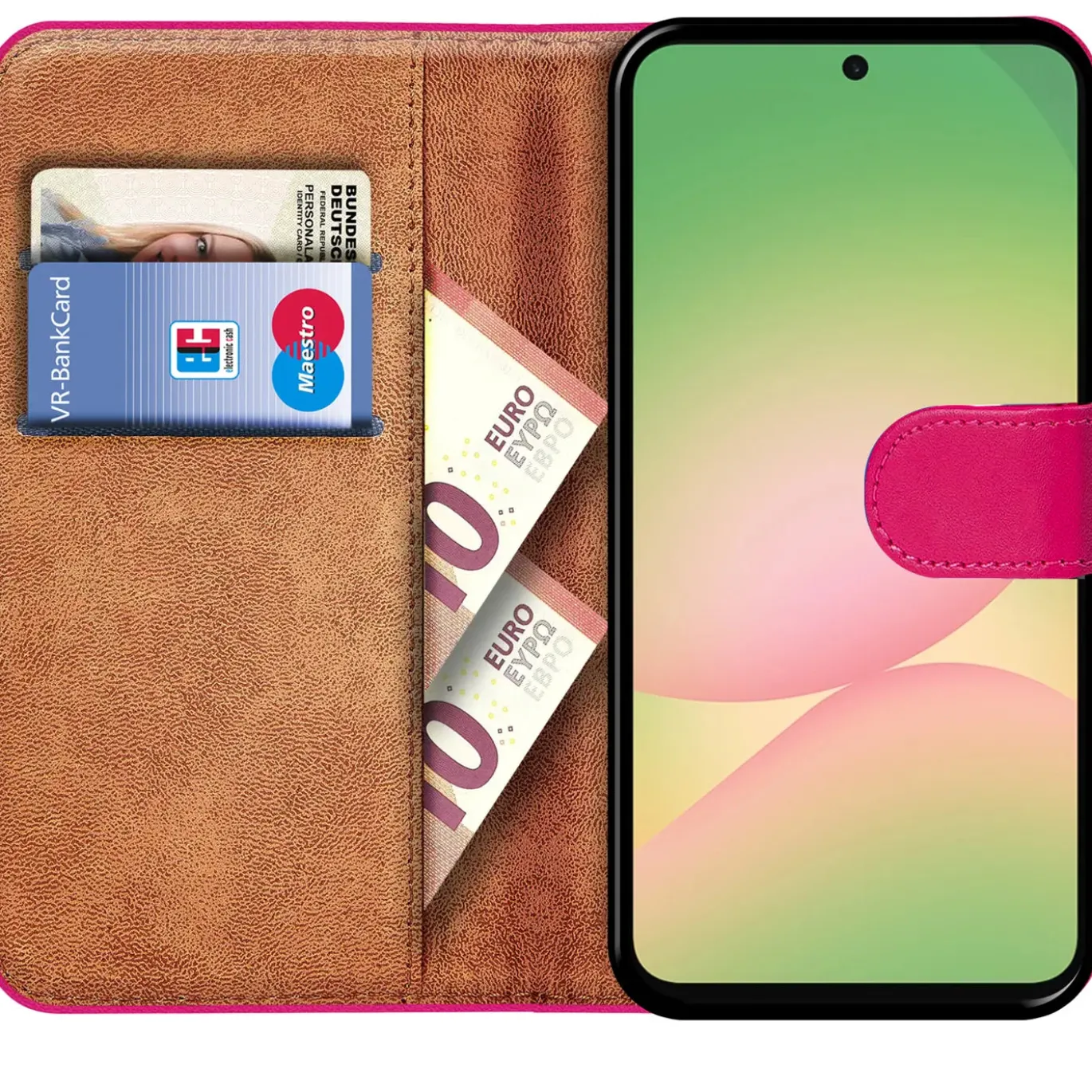 Premium Klapphülle für Samsung Galaxy A37 5G - Kunstleder Tasche mit Kartenfächern & Standfunktion
