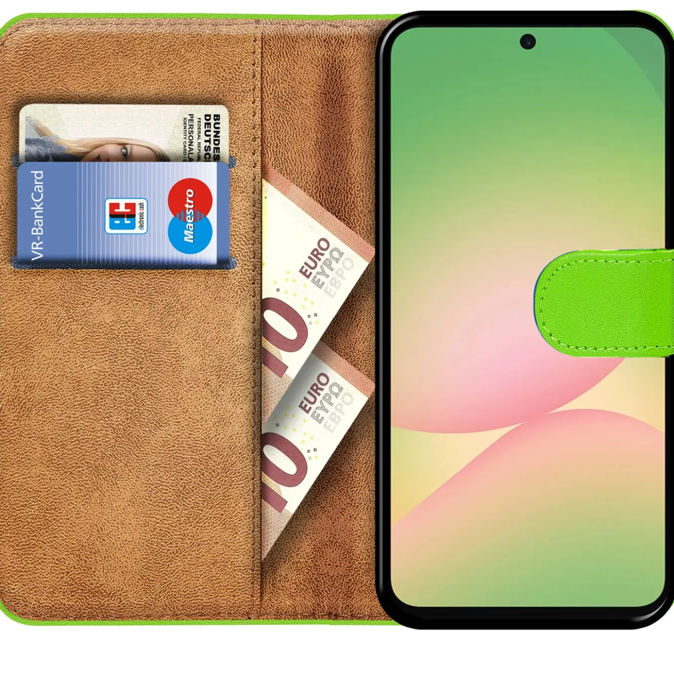 Premium Klapphülle für Samsung Galaxy A37 5G - Kunstleder Tasche mit Kartenfächern & Standfunktion